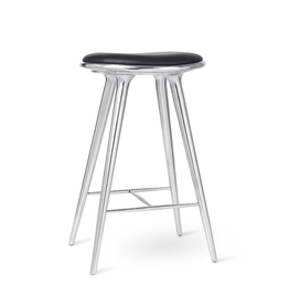 ETHICAL HIGH STOOL IN RECYCLED ALUMINIUM