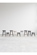 ETHICAL HIGH STOOL, DARK STAINED HARDWOOD