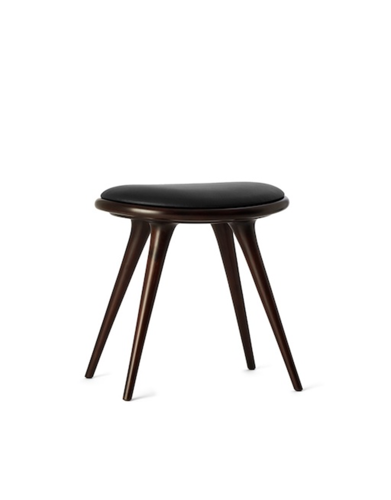 ETHICAL LOW STOOL IN DARK STAINED BEECHWOOD