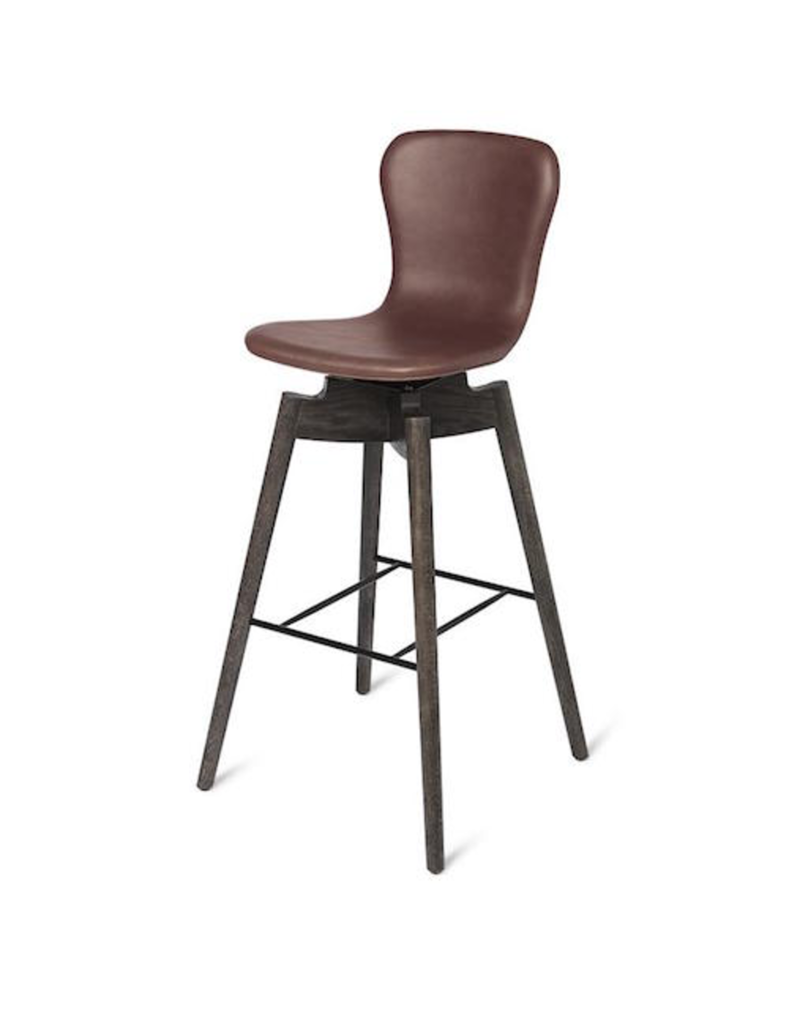 S Barstool By Mater Manks Hong, Cognac Leather Bar Stool