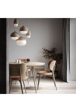 ACCENT DINING TABLE IN MATT LACQUERED OAK WOOD