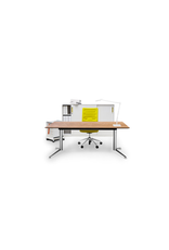 SPINAL ELECTRICAL WORK DESK W/OAK VENEER TABLETOP