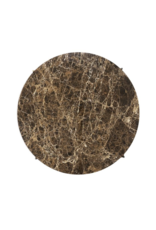 (SHOWROOM ITEM) CIRCLE LARGE COFFEE TABLE IN DARK EMPERADOR MARBLE