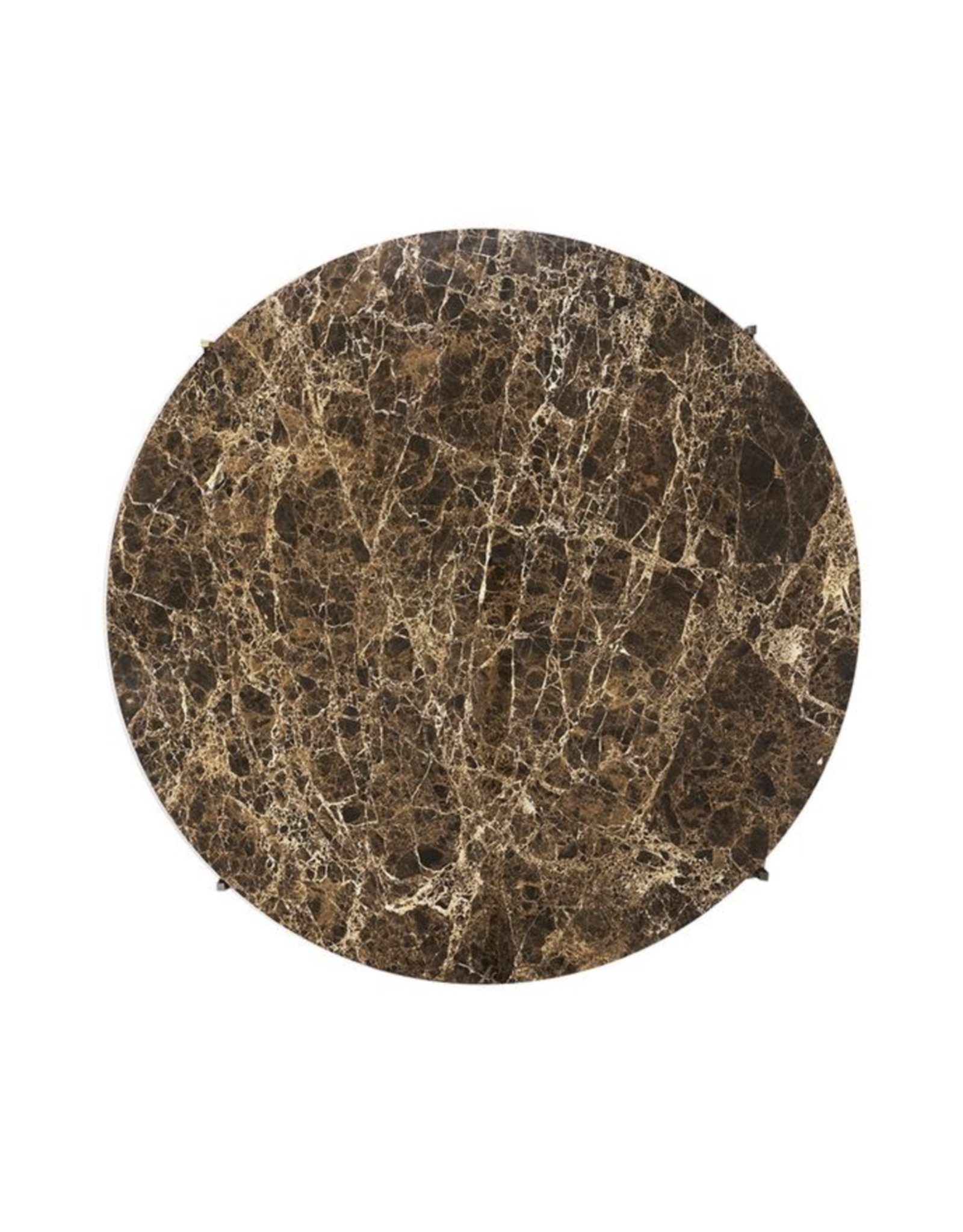 (SHOWROOM ITEM) CIRCLE LARGE COFFEE TABLE IN DARK EMPERADOR MARBLE