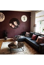 (SHOWROOM ITEM) CIRCLE LARGE COFFEE TABLE IN DARK EMPERADOR MARBLE