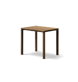 6705 PILOTI SIDE TABLE, SMOKED OAK WOOD