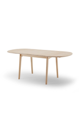 CARL HANSEN & SON CH002 DINING TABLE W/OVAL LEAVES IN SOLID BEECH WOOD