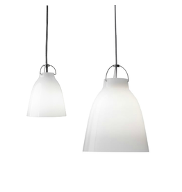 CARAVAGGIO PENDANT LIGHT WITH OPAL GLASS SHADE,
