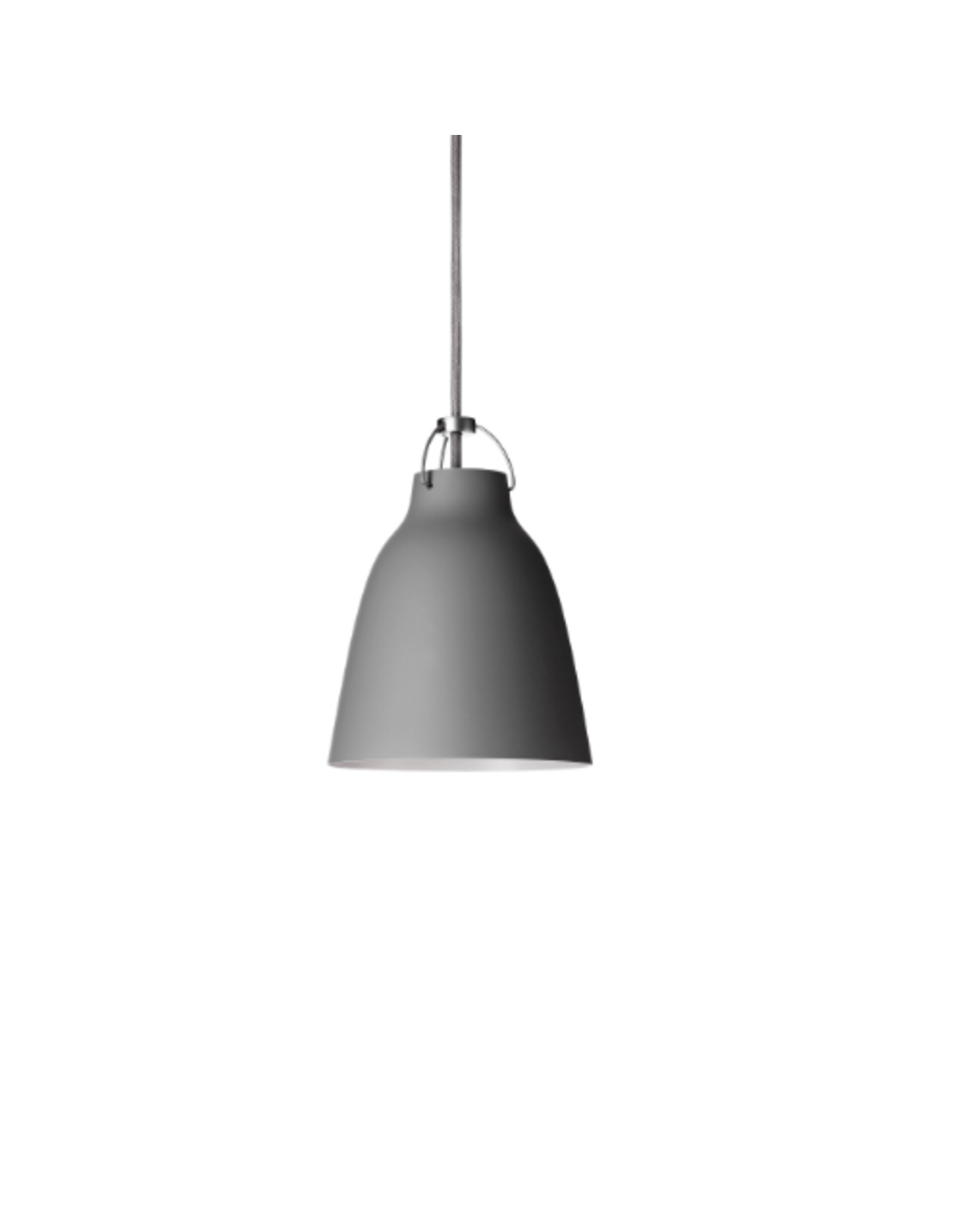 CARAVAGGIO PENDANT LIGHT IN DARKER GREY MATT LACQUER