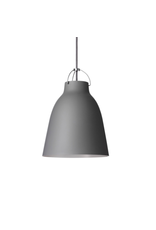 CARAVAGGIO PENDANT LIGHT IN DARKER GREY MATT LACQUER