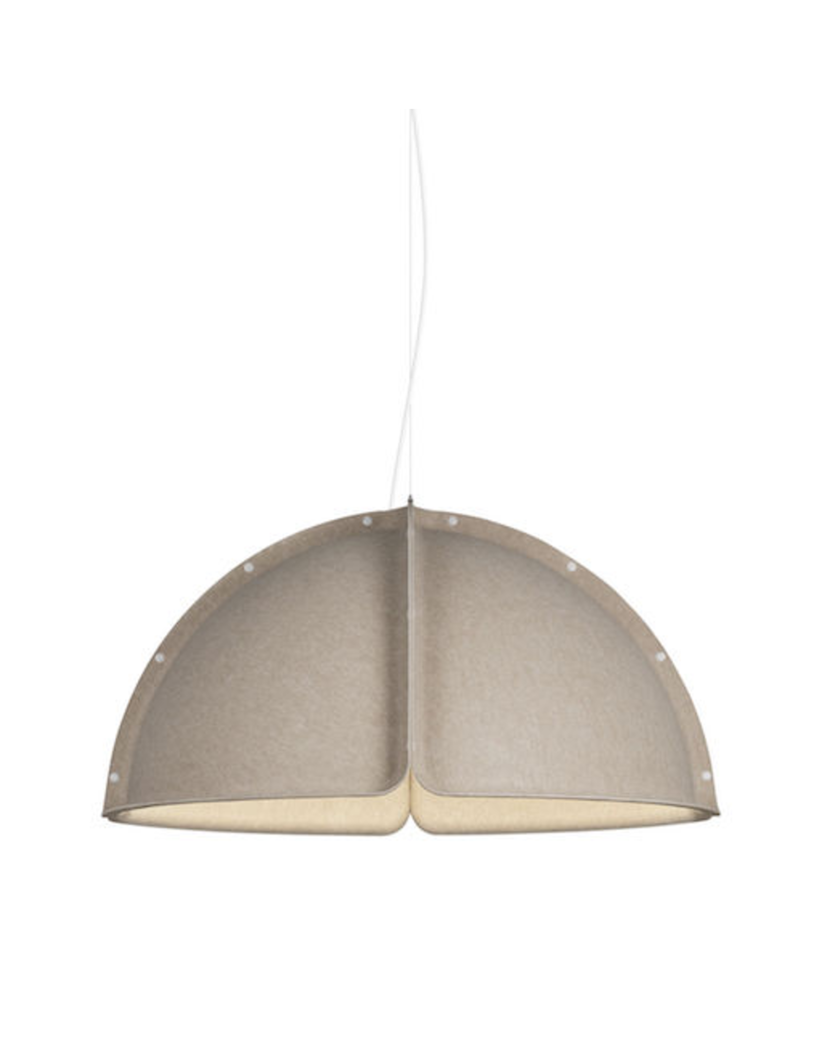 HOOD LED PENDANT LAMP IN SAND COLOUR