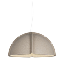 HOOD LED PENDANT LAMP IN SAND COLOUR