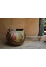 LARGE VASE, LEAF ASH GLAZED