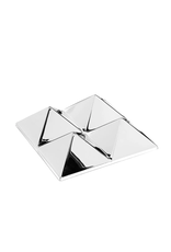 MIRROR SCULPTURE 帶有四個金字塔型的鏡面雕塑