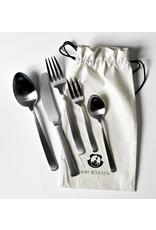 KAY BOJESEN GRAND PRIX 5 PCS STAINLESS STEEL CUTLERY GIFT SET WITH BAG