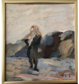 “ELIN IN FIELD” RARE OIL ON BOARD