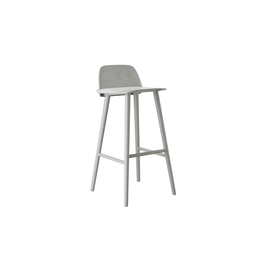 NERD BAR STOOL LACQUERED ASH IN GREY