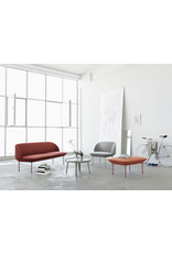 OSLO LOUNGE CHAIR UPHOLSTERED IN LIGHT GREY FABRIC