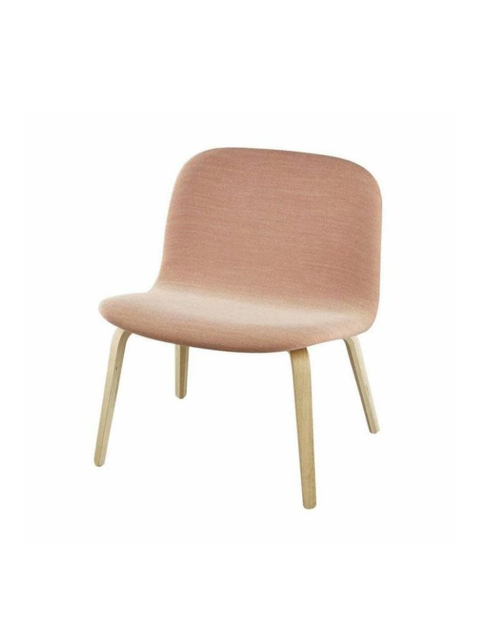 (SHOWROOM ITEM) VISU LOUNGE CHAIR SHELL UPHOLSTERED IN PINK