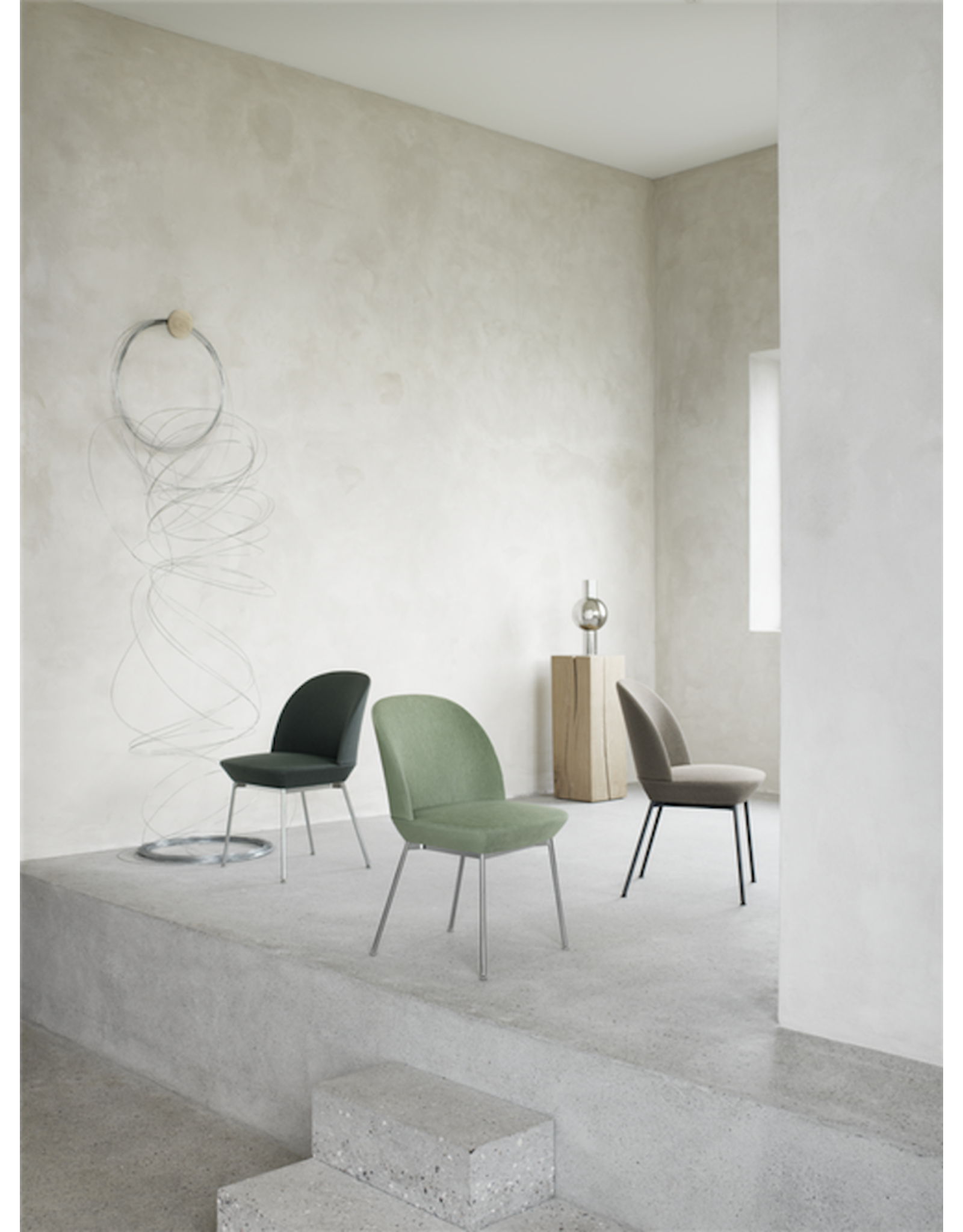 OSLO SIDE CHAIR IN OCEAN FABRIC