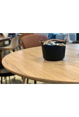 ACCENT DINING TABLE IN MATT LACQUERED OAK WOOD