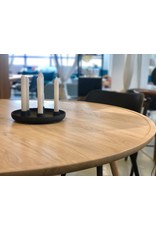 ACCENT DINING TABLE IN MATT LACQUERED OAK WOOD