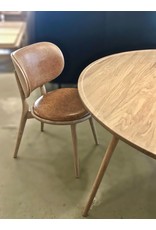 ACCENT DINING TABLE IN MATT LACQUERED OAK WOOD