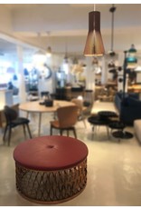 STEELO OTTOMAN EXTRUDED METAL BASE IN COPPER