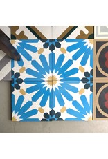 HAND MADE CEMENT TILE, 200 X 200 X 16MM (BLUE)