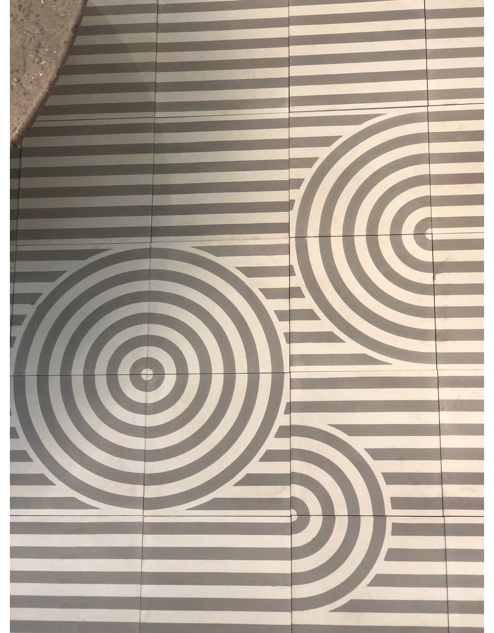 HAND MADE CEMENT TILE, 1600 x 2200MM (ZENEN RIPPLE)