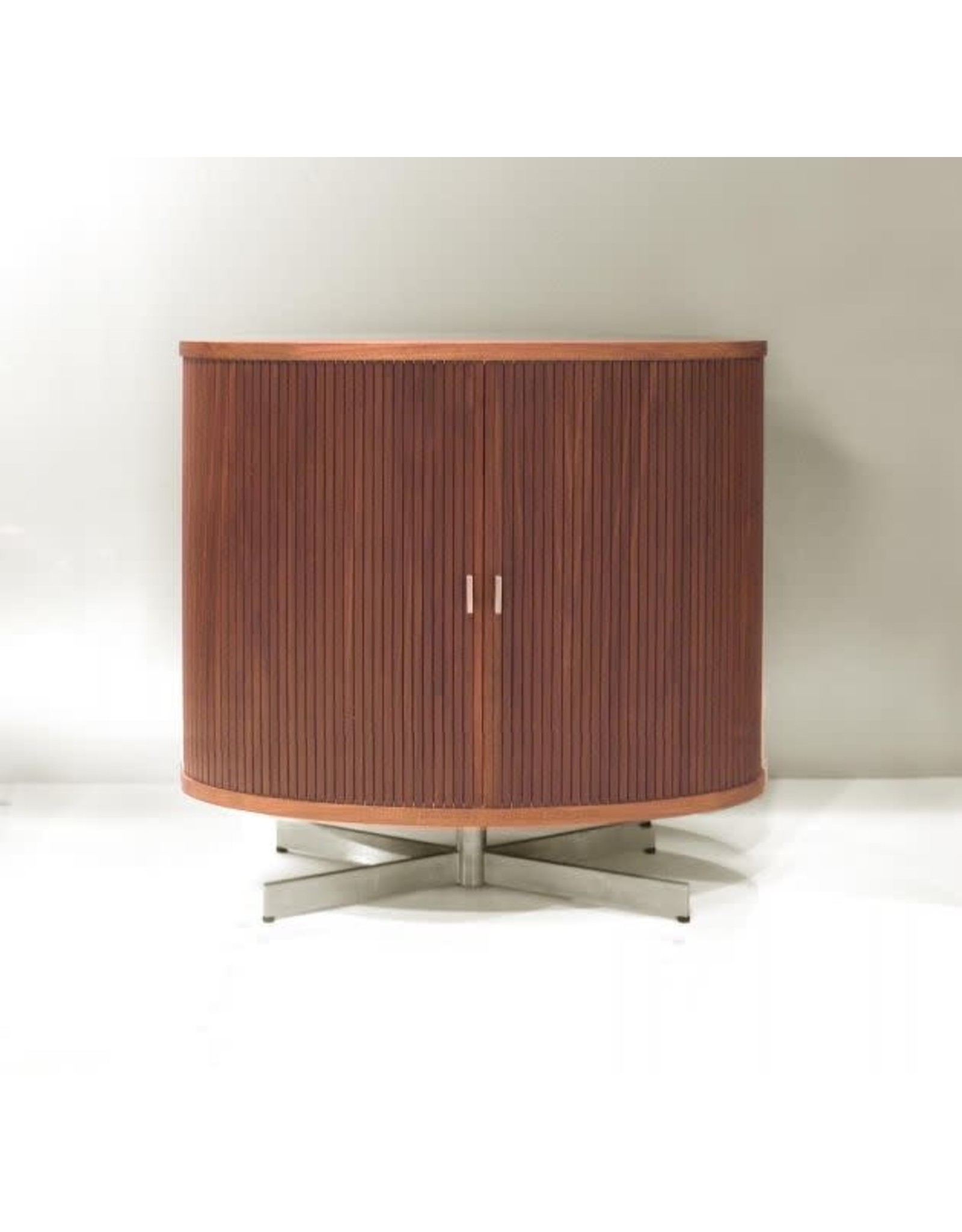 AK1365 OVAL CABINET IN WALNUT