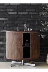 AK1365 OVAL CABINET IN WALNUT