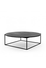 CIRCLE LARGE BLACK COFFEE TABLE