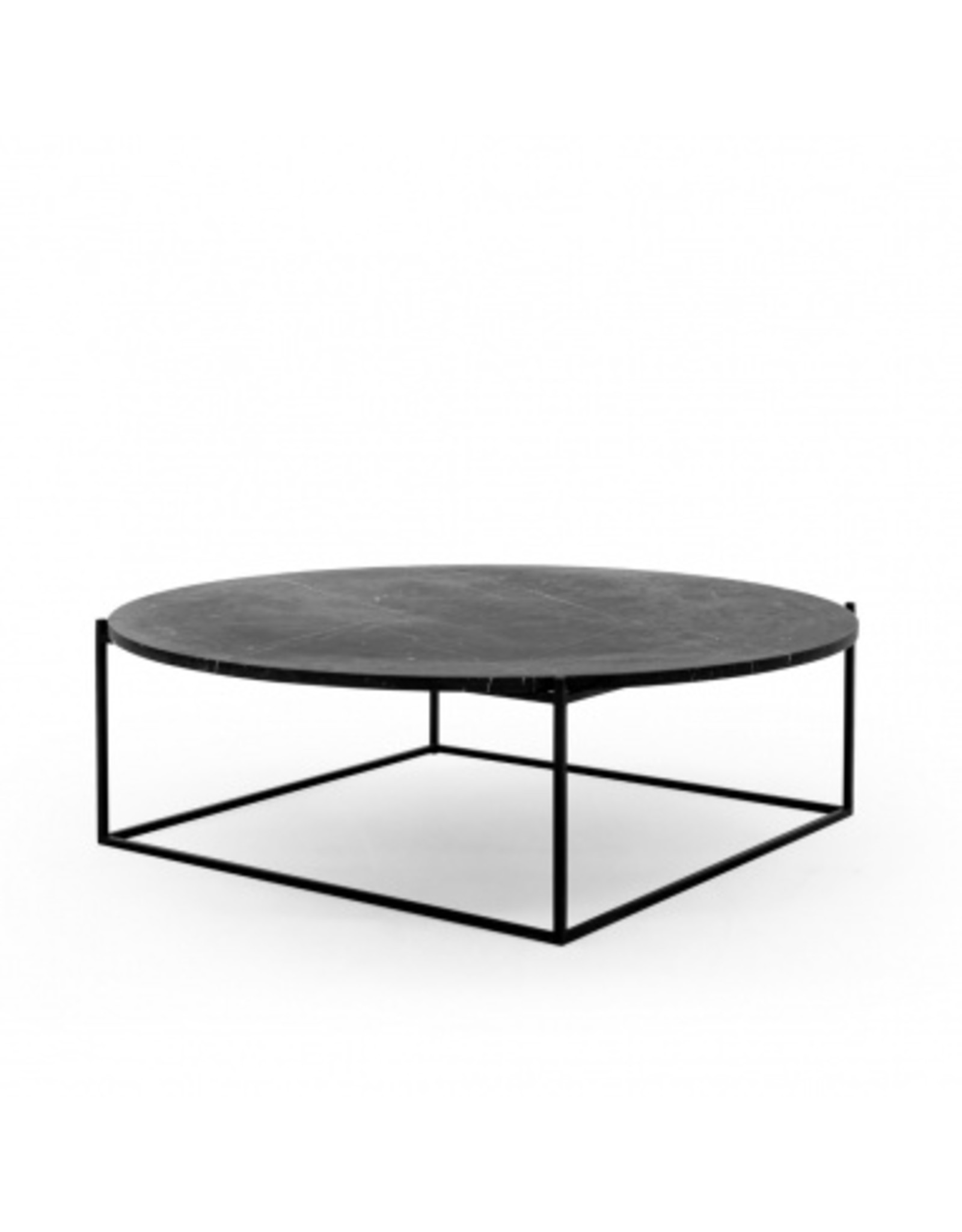 CIRCLE LARGE BLACK COFFEE TABLE