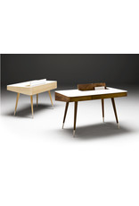 AK 1330 DESK IN WALNUT OIL WITH CORIAN TOP