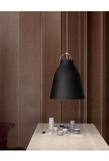 CARAVAGGIO STEEL PENDANT LIGHT IN BLACK HIGH GLOSS LACQUER