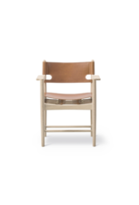 THE SPANISH DINING CHAIR IN NATURAL SADDLE LEATHER