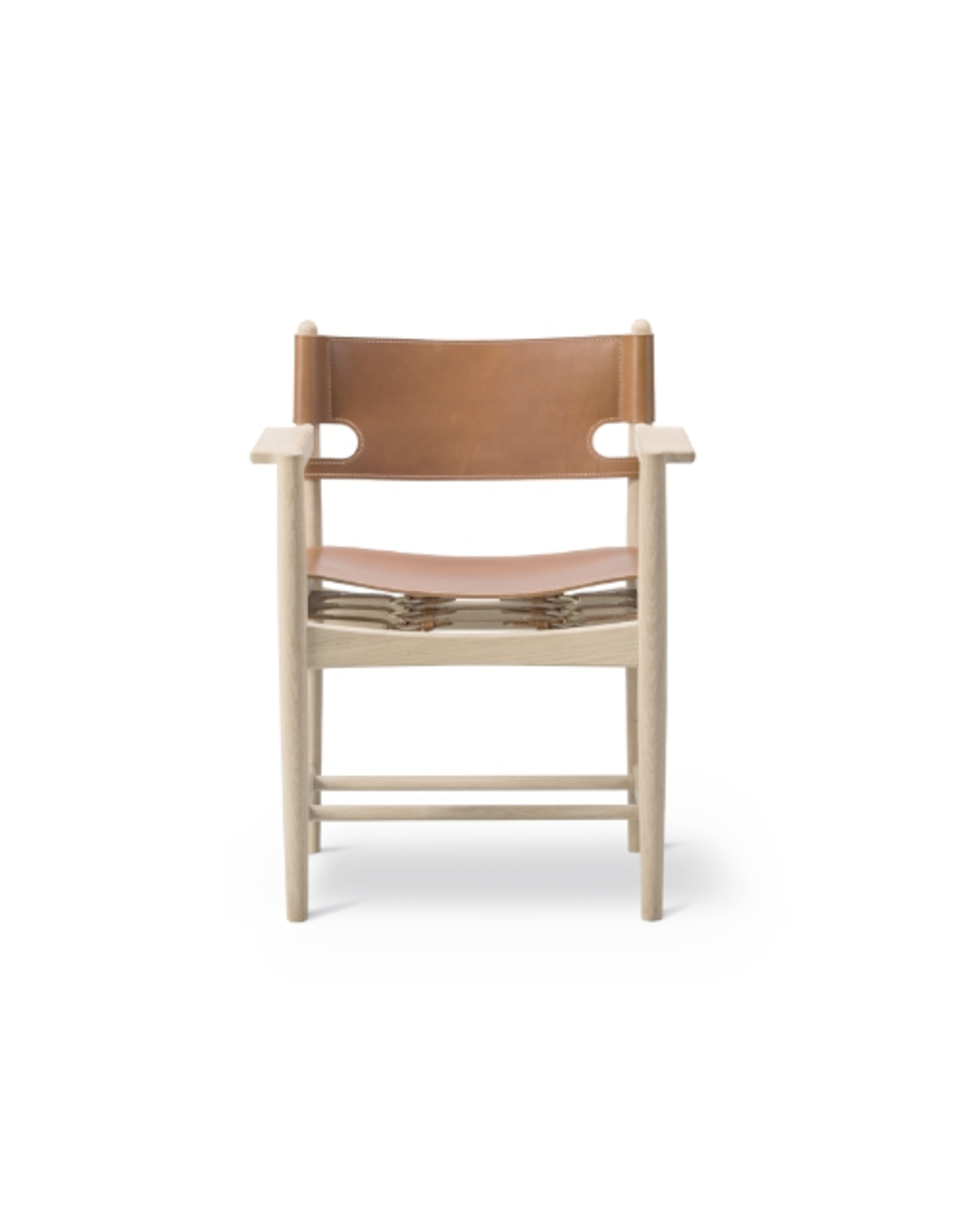 THE SPANISH DINING CHAIR IN NATURAL SADDLE LEATHER