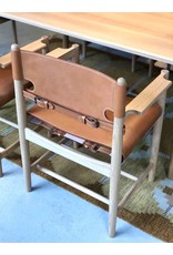 THE SPANISH DINING CHAIR IN NATURAL SADDLE LEATHER