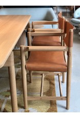 THE SPANISH DINING CHAIR IN NATURAL SADDLE LEATHER