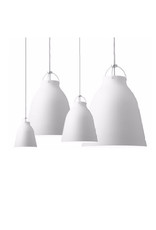 CARAVAGGIO PENDANT LAMP IN WHITE MATT LACQUER