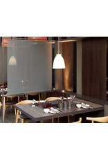 CARAVAGGIO PENDANT LIGHT WITH OPAL GLASS SHADE,