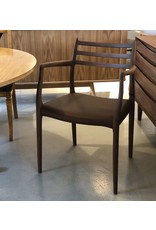 (SHOWROOM ITEM) MODEL 62 MØLLER ARMCHAIR IN OIL TREATED WALNUT