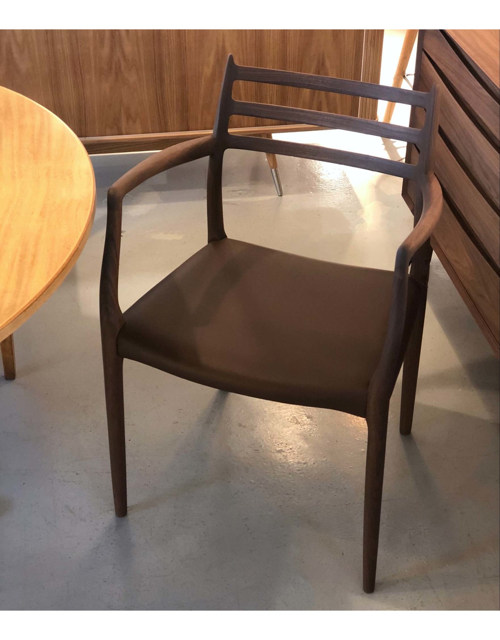 (SHOWROOM ITEM) MODEL 62 MØLLER ARMCHAIR IN OIL TREATED WALNUT