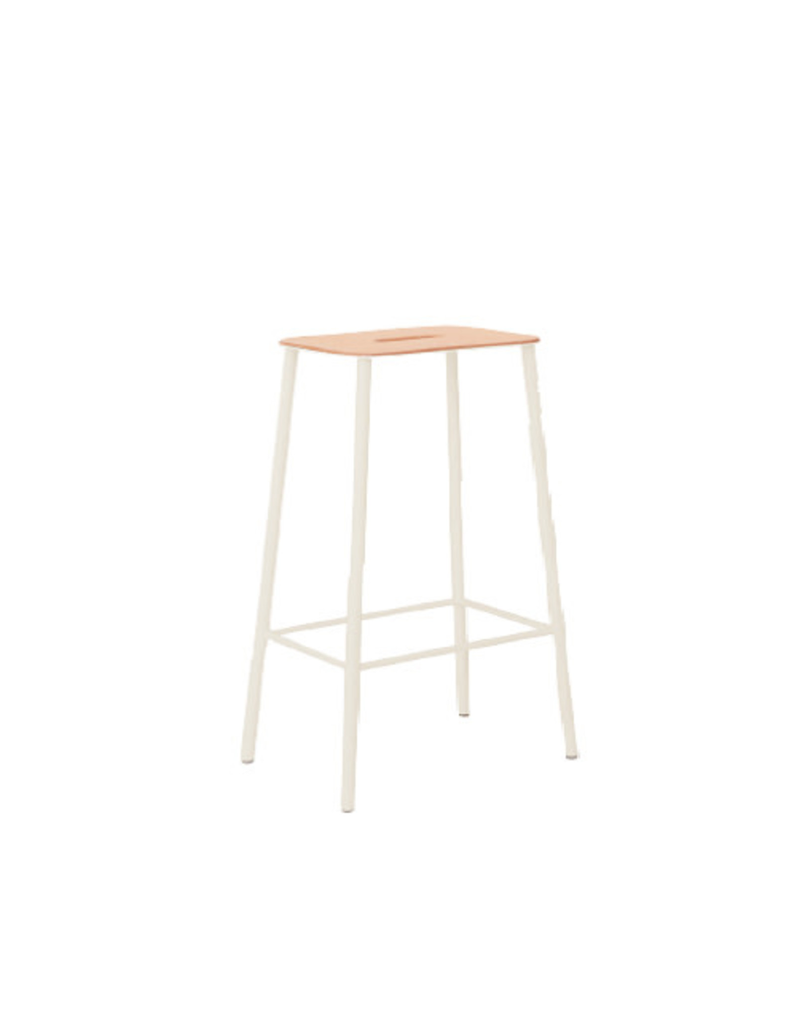 ADAM STOOL IN NATURAL LEATHER SEAT