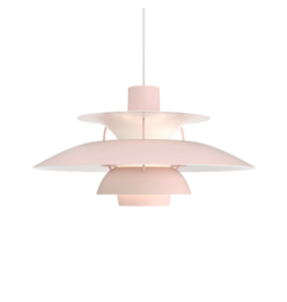 (SHOWROOM ITEM) PH 5 PENDANT LAMP IN MONOCHROME PALE ROSE