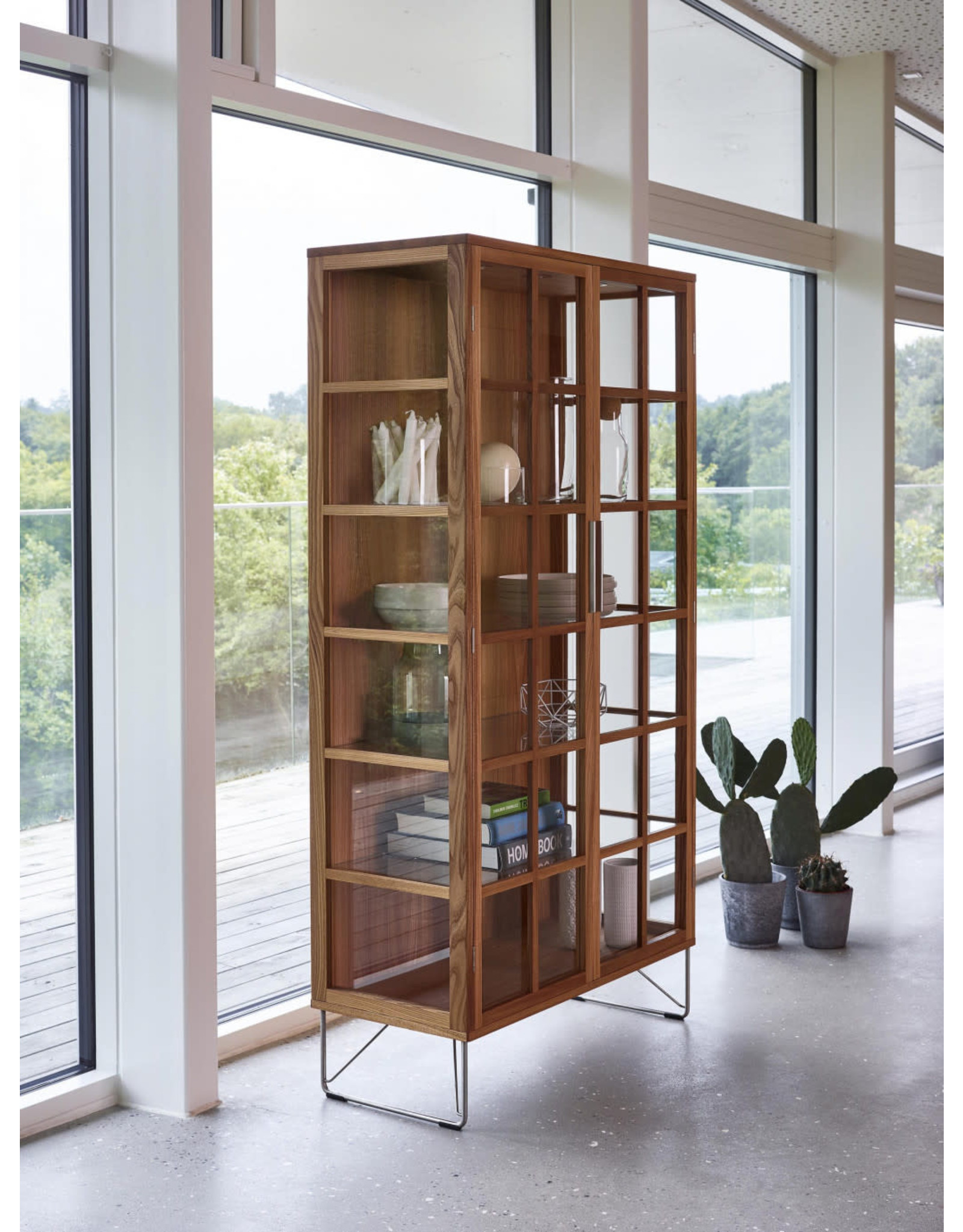 AK 2780 VITRINE IN ELM