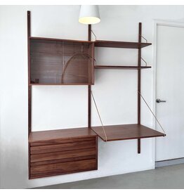(SHOWROOM ITEM) ROYAL SYSTEM SHELF IN WALNUT