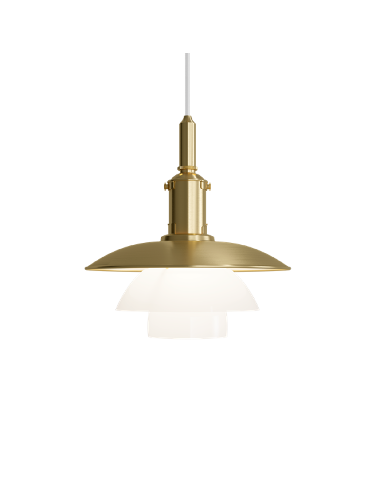 (SHOWROOM ITEM) PH 3/3 PENDANT LAMP IN BRASS GLASS