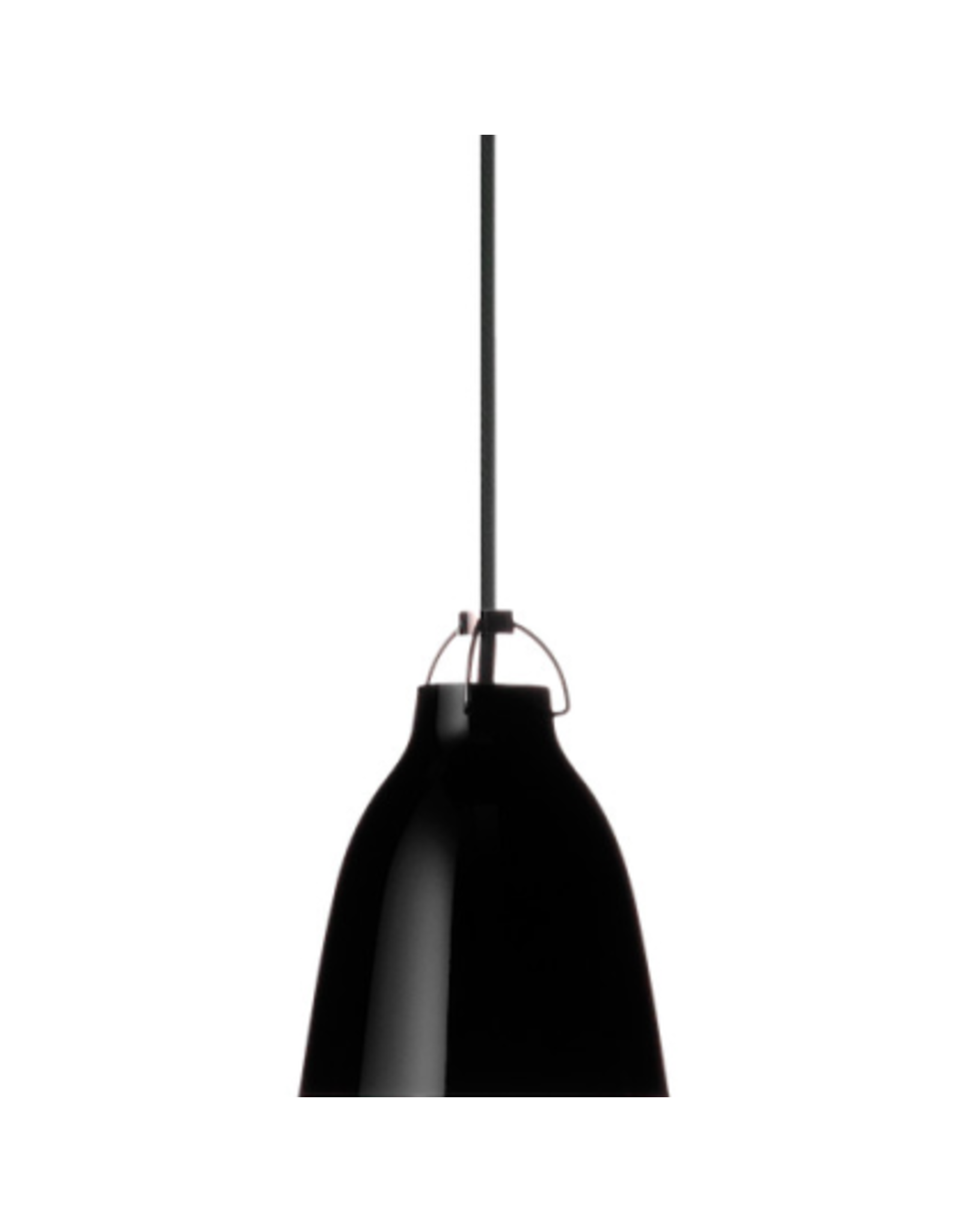 CARAVAGGIO STEEL PENDANT LIGHT IN BLACK HIGH GLOSS LACQUER